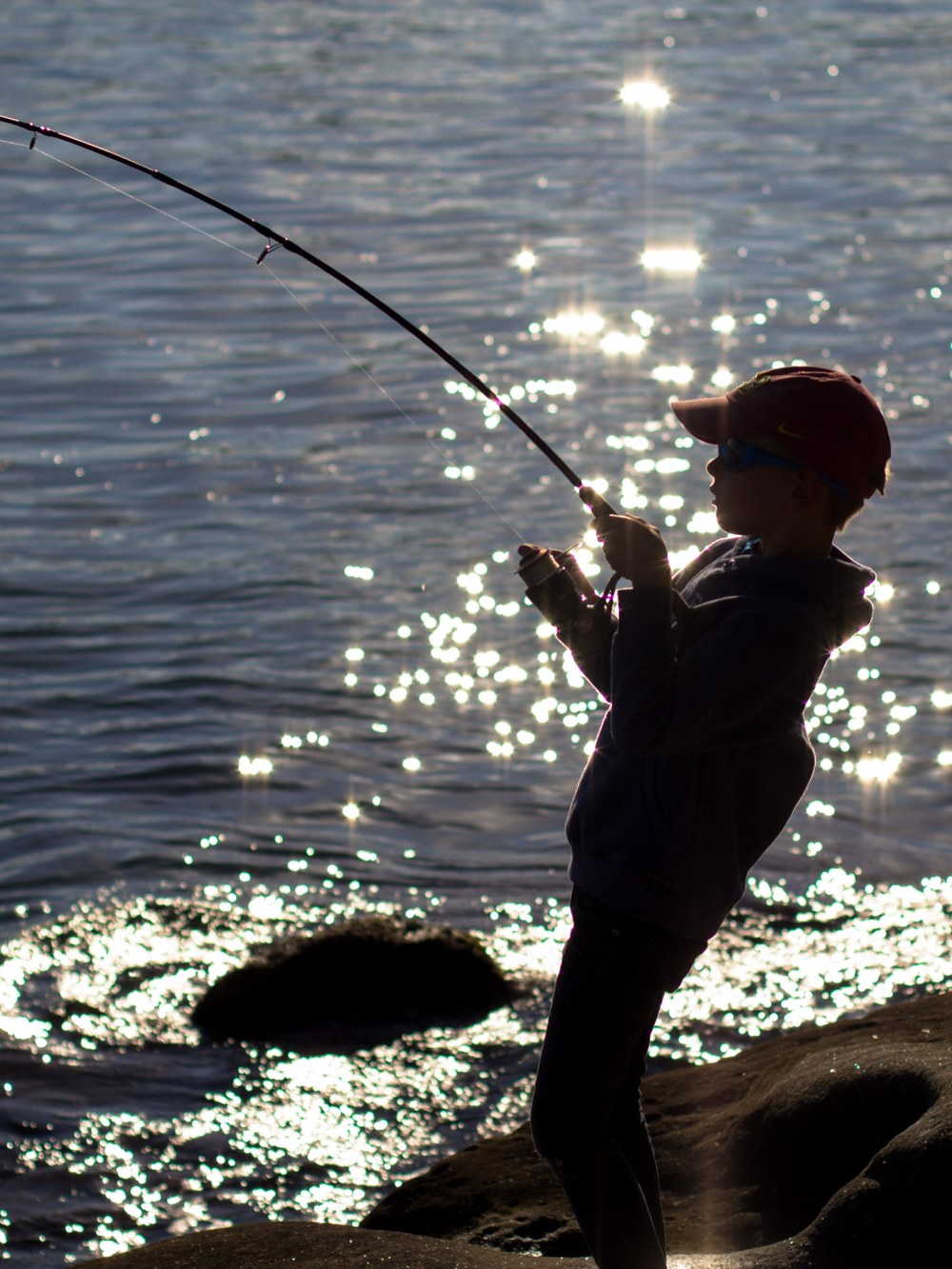 Kid fishing